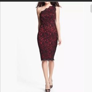 One shoulder Tadashi dress - beautiful!!